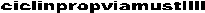 ciclinpropviamustilli