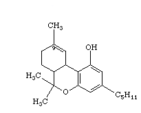 La molecola del THC