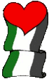 bandiera Palestinese a forma di cuore (by Carlos Latuff)