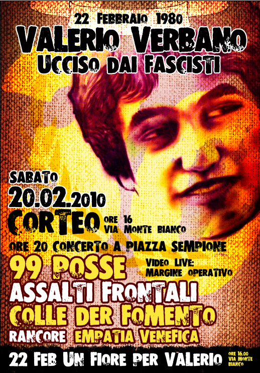 valerio verbano commemorazione