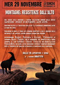 Montagne: resistenze dall'alto @ Xm24 | Bologna | Emilia-Romagna | Italia