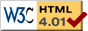  Valid HTML 4.01! 