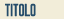 titolo